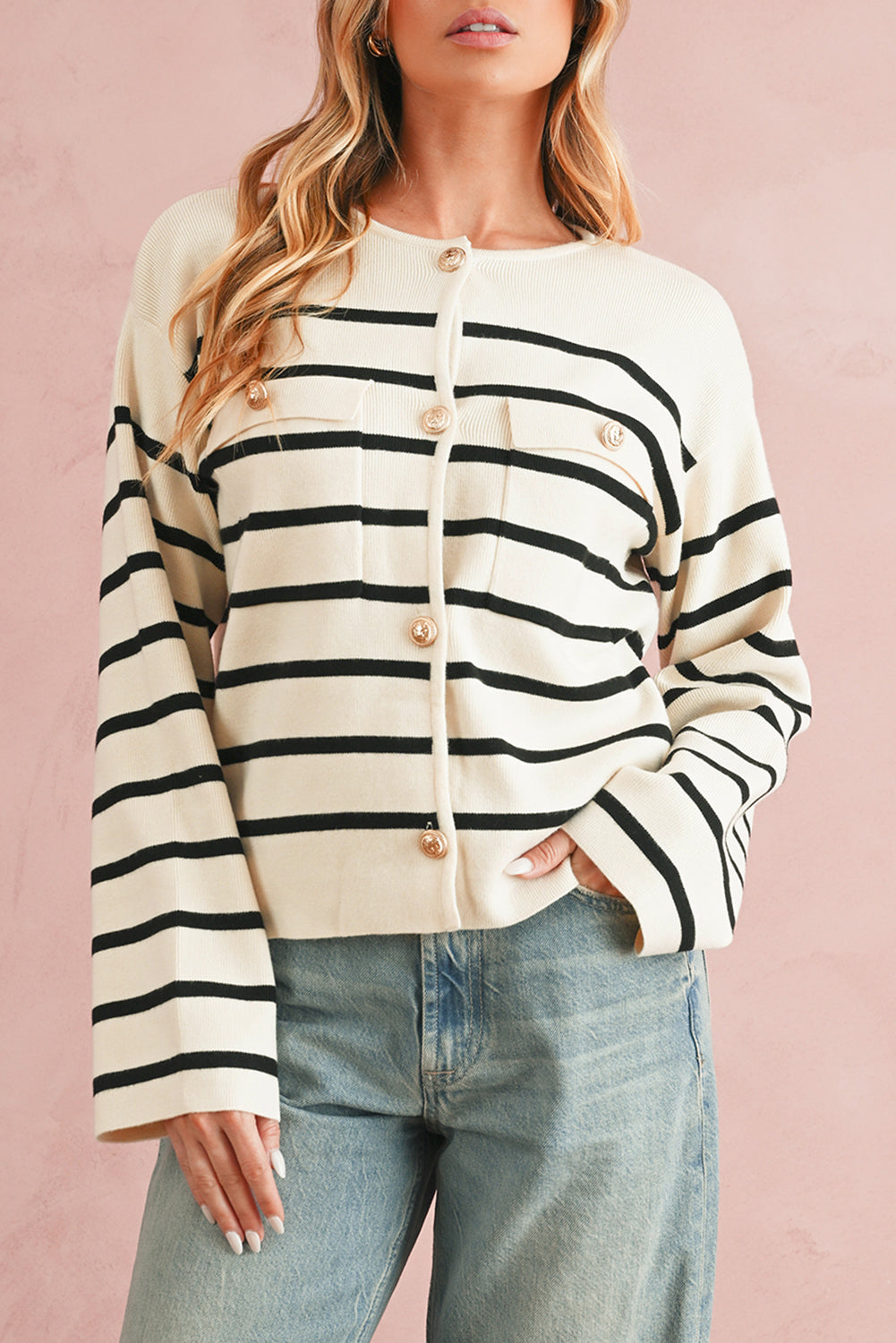 Gayle Striped Cardigan