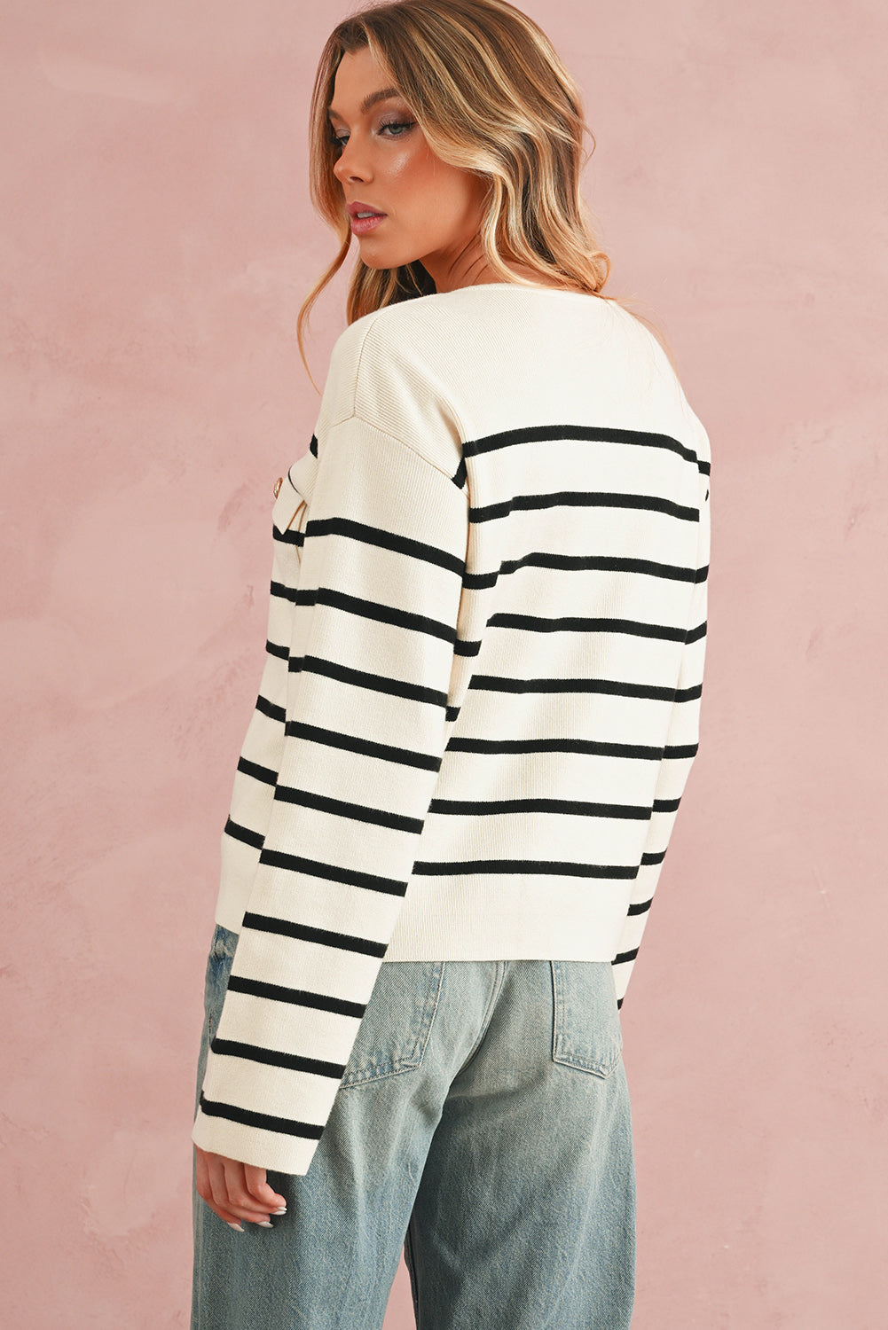 Gayle Striped Cardigan